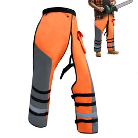 MYDAYS OUTDOOR Chainsaw Chaps Apron Wrap for Men/Women,Loggers Forest Workers Protective Chain Saw Pants,Adjustable Belt Chainsaw Safety Equipment M
