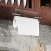 RUACQ Paper Towel Holder Under Cabinet, Wall Mounted or Adhesive