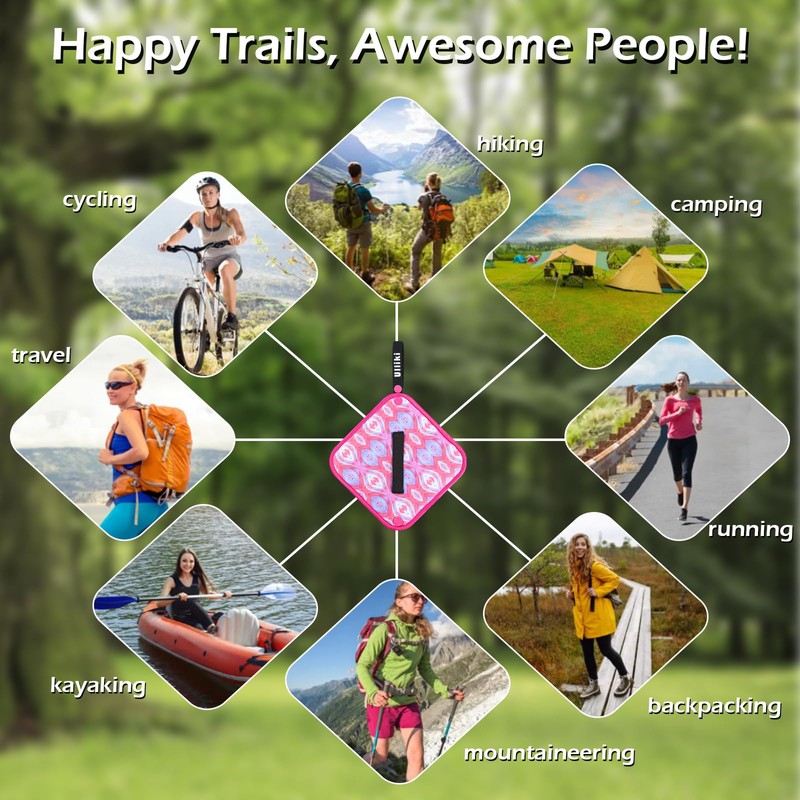 ULLIKI Pee Cloth for Women, Reusable Pee Rag Hiking Camping,
