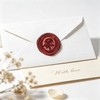 Wax Seal Stickers 50 PCS Rose Self Adhesive Wedding Invitations