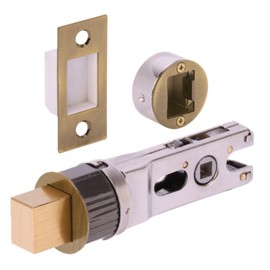 HANDLEZONE® 76mm Bullet Bolt, Round Designer Mortice Deadbolt, Catch for Internal Timber Doors - Antique Bronze - 57mm Backset