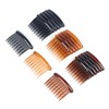 WBCBEC 18 Pieces Plastic Teeth Hair Combs Tortoise Side Comb
