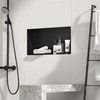 Bernkot Stainless Steel Shower Niche 24" X 12" Matte Black