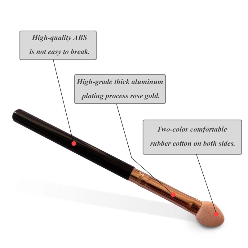 Makeup Brushes Set for Women Professional,U<wbr/>orPoto 10Pcs Sponge Black