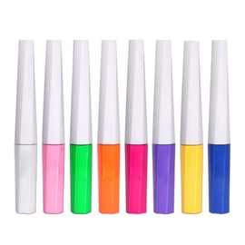 8Pcs Neon Liquid Eyeliner Waterproof Smudge Resistant Fluorescent Eyeliner for Body Face Paint Makeup