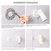Aisilan Spotlights Indoor, LED Wall Spotlight Plug in with Switch,