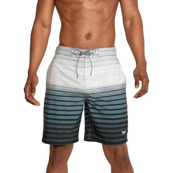 Speedo Men's Swim Trunk Knee Length Boardshort Bondi Striped