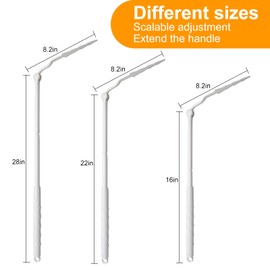 Yeebeny 2 Pcs Replacement Handles Compatible with Swiffer Duster Refill, 3 Ft Swiffer Handles Only, Extended Pole Handle, Adjustable Length Handle Removal Duty Duster Refills Handles