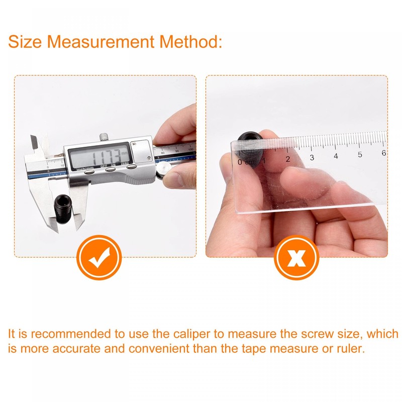 sourcing map Ball Point Set Screws, 2pcs M12 x 20mm