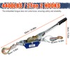 Come Along Winch - 4400 lbs/2T Pulling Capacity,12ft Steel Cable,2