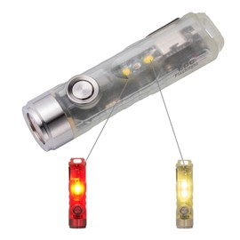 RovyVon 4th Aurora A5 USB-C Keychain Flashlight, 650 Lumens Super Bright with EDC Pocket-Sized,8 Mode, USB-C Rechargeable, Choice for Camping Emergency Outdoor(Red)