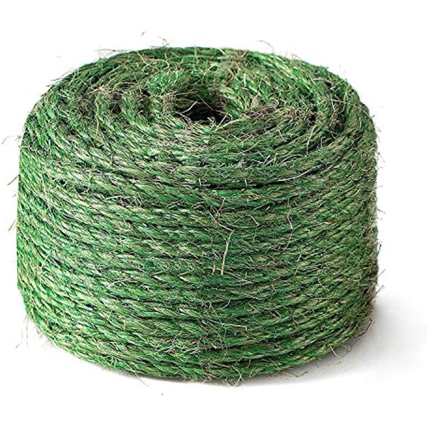 SGAVAHSG Green Sisal Rope for Cat Scratcher Cat Tree Repairing