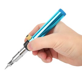 Cordless Soldering Iron, Butane Gas Soldering Irons Portable Gas Soldering Iron Butane Heat Pen Pneumatic Temperature Adjustable Welding Tool for DIY Repairing Welding