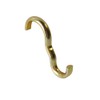 Narrow Picture Rail Hooks Brass Finish - 10 Pack -