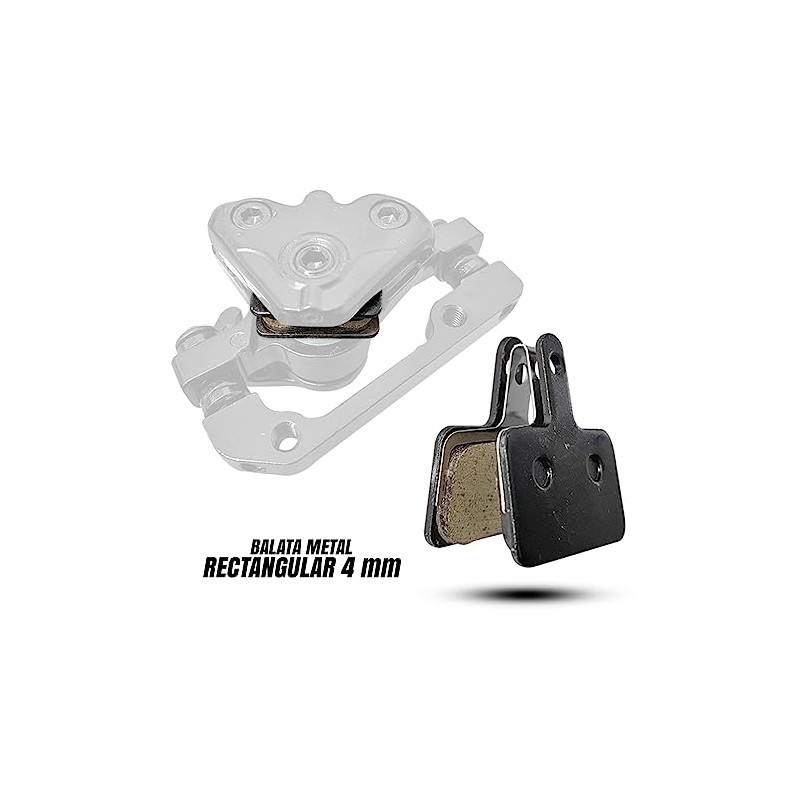 Piago Balatas Pastillas Metal 4mm para Bicicleta Freno De Disco