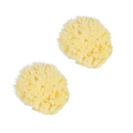 Outanaya 2pcs Chemical Honeycomb Seaweed Bath Sponge Gentle for Boys and Girls Adults Natural Shower Sponge