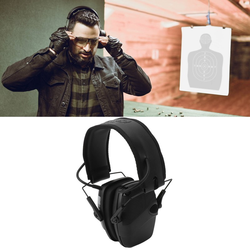 Walker Electronic Earmuffs Noise Cancellation Folding Hearing Protection Adjustable Earmuffs