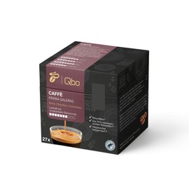 Tchibo Qbo Caffè Kinyaa Galeras Premium Coffee Capsules, 81 Pieces - 3 x 27 Capsules (Caffè, Intensity 7/10, Vivid and Berry), Sustainable, Made from 70% Renewable Raw Materials and Climate Neutral