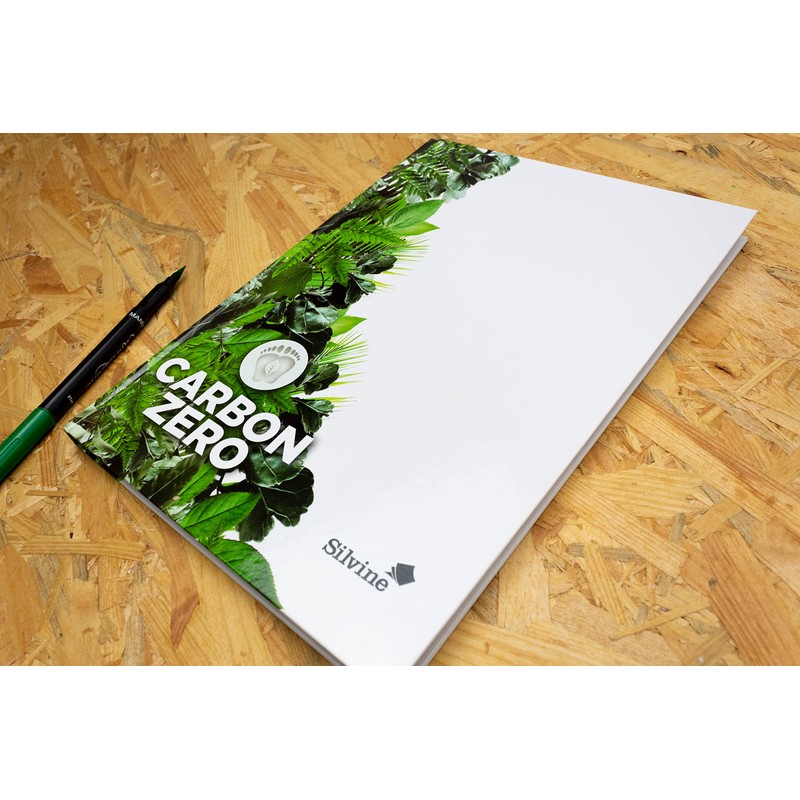 Silvine Premium A4 Carbon Zero Hardback Notebook - Lined (128