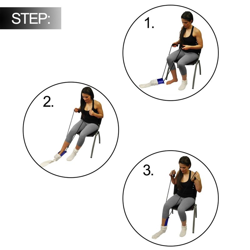 ZIME Elderly Men Socks Dressing Assisting Equipment Pregnant Women Avoid