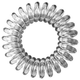 Goomee The Markless Hair Loops, Hair Ring for All Hair Types - 4 Pieces Per Box (Diamond Clear)