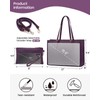 LOVEVOOK 15.6 Inch Laptop Bag for women, Large Waterproof PU