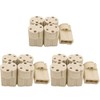 HomeSoGood 15Pcs Lamp Base Ceramic G9 Lamp Holder Screw Base