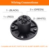 KUOQIY 4 Pieces 4-Pin Speakon Socket Adapter, Speakon Panel Twist