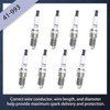 TICANEE Spark Plugs and Wires Compatible with Chevy 5.7L 4.3L