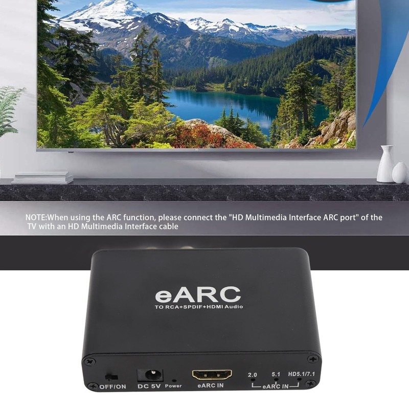EARC ARC Extractor for HDTV Speaker Amplifier, Convenient EARC ARC