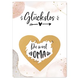 Joli Coon Scratch Card "Du wirst Oma", Pregnancy Announcement, Grandma, Scratch Cards