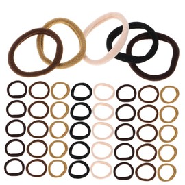 FOMIYES 100pcs Elastic Hair Ties for Women Girls No Damage Soft Hairbands Seamless Ponytail Holders for Thin Hair High Elasticity Hair Accessories Colored Hair Ties for Girls