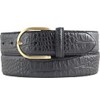 BELTINGER Women's Belt with Gold Belt Buckle and Crocodile Embossed