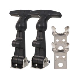 jojofuny Pack of 2 Rubber Buckle Rubber Band Flex Lock Truck Steering Wheel Lock T-Handle Hasp with Holder Hasp for Shockproof Zip Trolley Handle Steering Wheel Lock Rubber