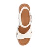 Dunes Women's Patsy Faux Wood Sandal +Comfort Foam & LiteSole