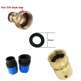 Topways® brass garden hose connector set, connector for the start of the hose, basic equipment with fittings for hoses, tap connection set