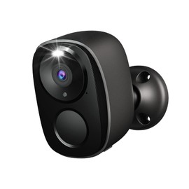 Security Cameras Outdoor Wireless, Battery Powered Wire-Free Spotlight Camera, 2K FHD Video, 2 Way Audio, AI Motion Detection, Color Night Vision, Cloud/SD(up to 256G), Compatible with Alexa, Black