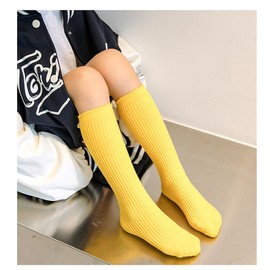 eigenn Children's Socks, 23 Colors to Choose from, Colorful, Kids' Socks, Children's Socks, Girls, Boys, Sports Events, Dance, Conspicuous, Fluorescent Color, Ribbed, Neon Color, Flashy, green, Free