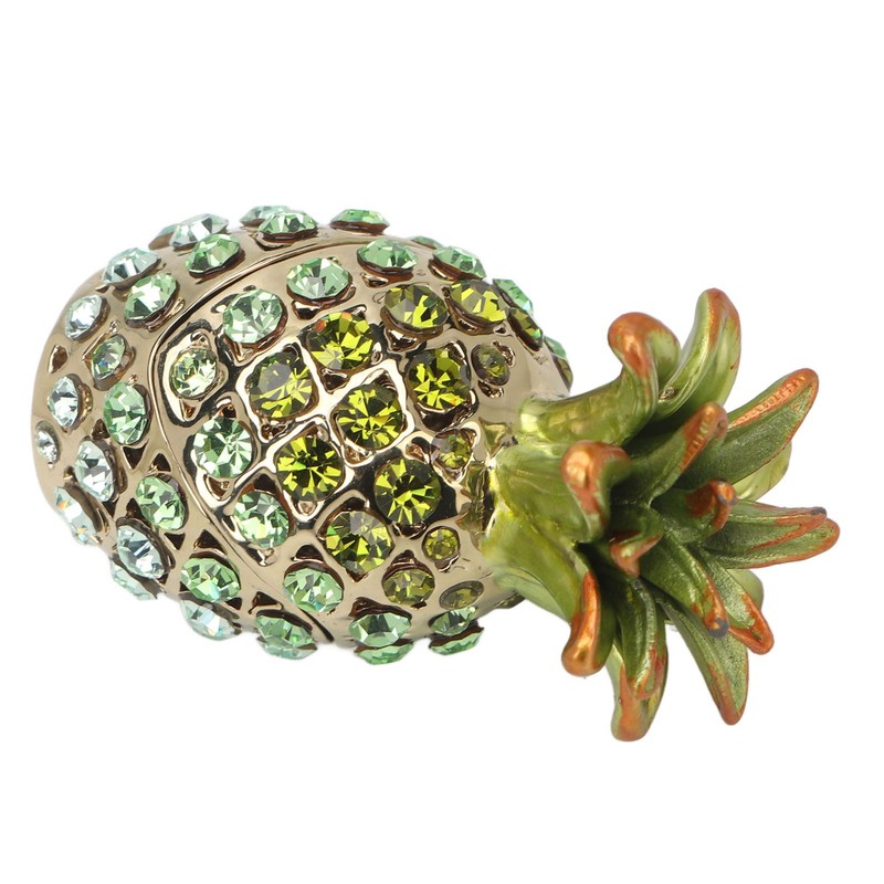 Trinket Boxes Vintage Exquisite Handcraft Rhinestones Trinket Boxes Hinged Jewelry