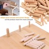180PCS Wooden Dowels, 3 Sizes 6mm 8mm 10mm Round Dowel