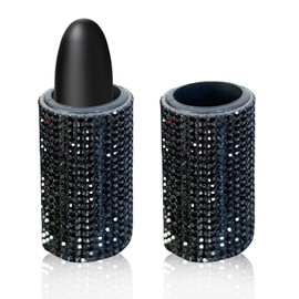 DOAGEAS Bling Car Lip Balm Chapstick Holder, Upright Car Chapstick Holder with Sparkling Rhinestones, Chapstick Holder for Car, Car Interior Accessories for Women