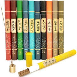 Incense Sticks Multipack, Natural Insensé Sticks Set with Incense Holder for Meditation, Stress Relief, Purification, Yoga Relaxation - Mix 11 Scents (440 Sticks Total)