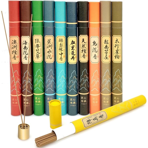 Incense Sticks Multipack, Natural Insensé Sticks Set with Incense Holder