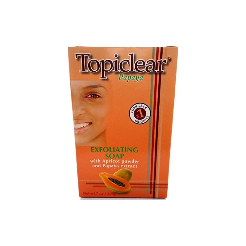 Topiclear Papaya Exfoliating Soap 7 oz by Topiclear