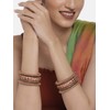 Aheli Matching Floral Kundan Silk Thread Chuda Chura Bangle Set