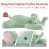 Niuniu Daddy 20" | 3.3 Pound Elephant Weighted Stuffed Animals,