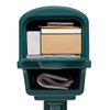Gibraltar Mailboxes Gentry Large Capacity Double-Walled Plastic Green, All-In-One Mailbox
