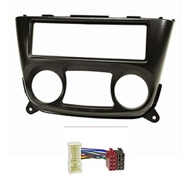 tomzz Audio 2438-006 Radio Fascia Set Compatible with Nissan Almera N16 Year of Manufacture 2000-2006 Black with ISO Radio Adapter