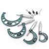 Premium Outside Micrometer Set 0-100mm/0.01mm Precision Machinist Tool w/Carbide Tips