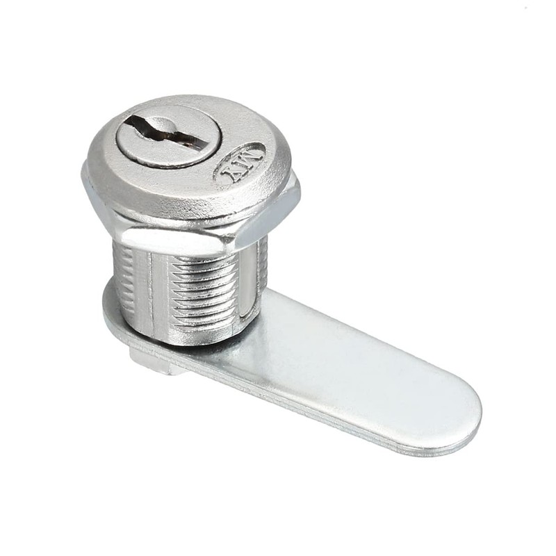 sourcing map Cam Lock 20mm Cylinder Length 48mm Flat Cam